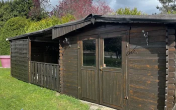 Ponçage et lasure chalet Meulan en Yvelines 78250